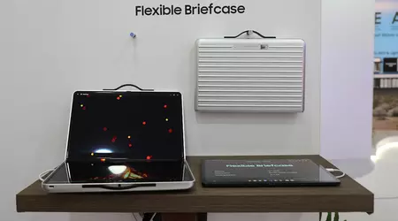 Samsung heeft een concept onthuld van een ongebruikelijk opvouwbaar OLED-scherm met hoge resolutie en helderheid tot 5000 nits