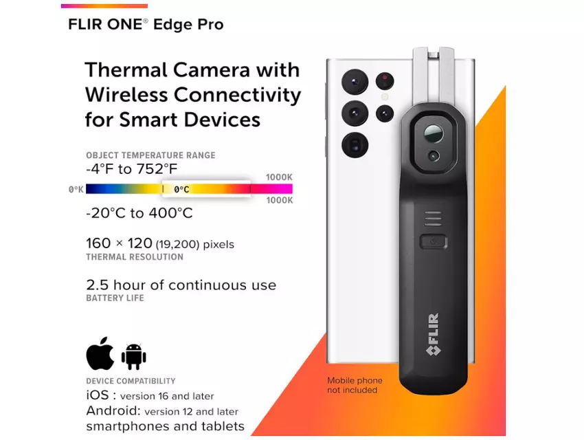 FLIR ONE Edge Pro infrarood cameratelefoon