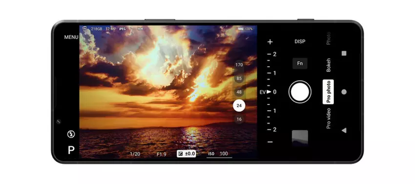 De interface van de Sony Xperia 1 VII. Illustratie: Sony