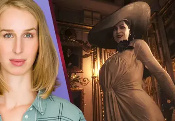 Lady Dimitrescu om haar stem te ...