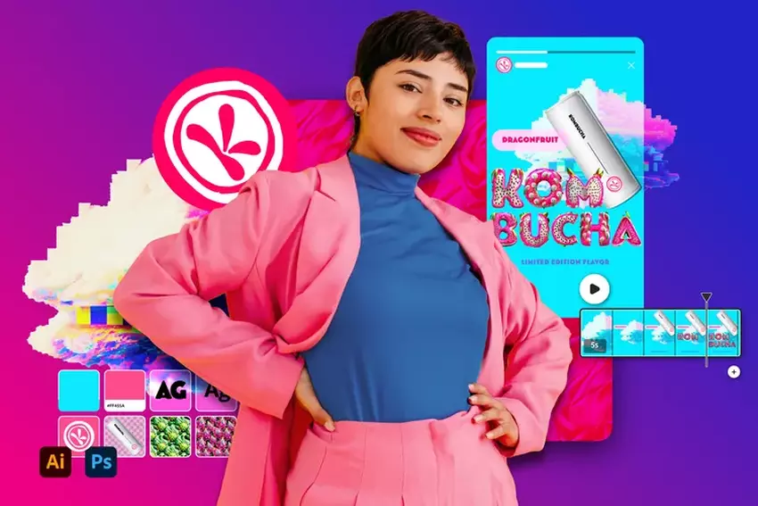 Adobe Express heeft nu functies voor het genereren van afbeeldingen en teksteffecten op basis van kunstmatige intelligentie