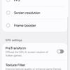 Voorbeeld van Game Booster textuurfilters
