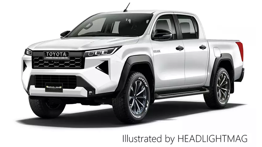 Onofficiële rendering van de volgende generatie Toyota Hilux