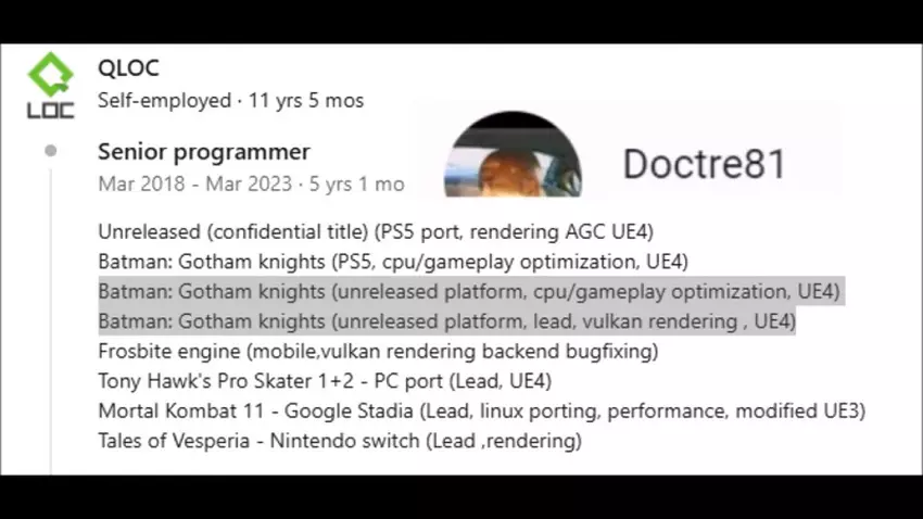 Screenshot van het profiel van Łukasz Łoziński op LinkedIn