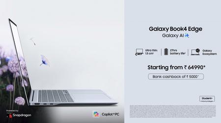 Samsung Galaxy Book4 Edge met Snapdragon X-processor komt naar India