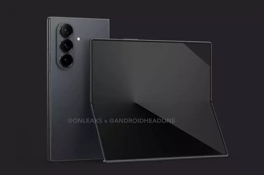 Galaxy Z Fold 7 gelekt ontwerp
