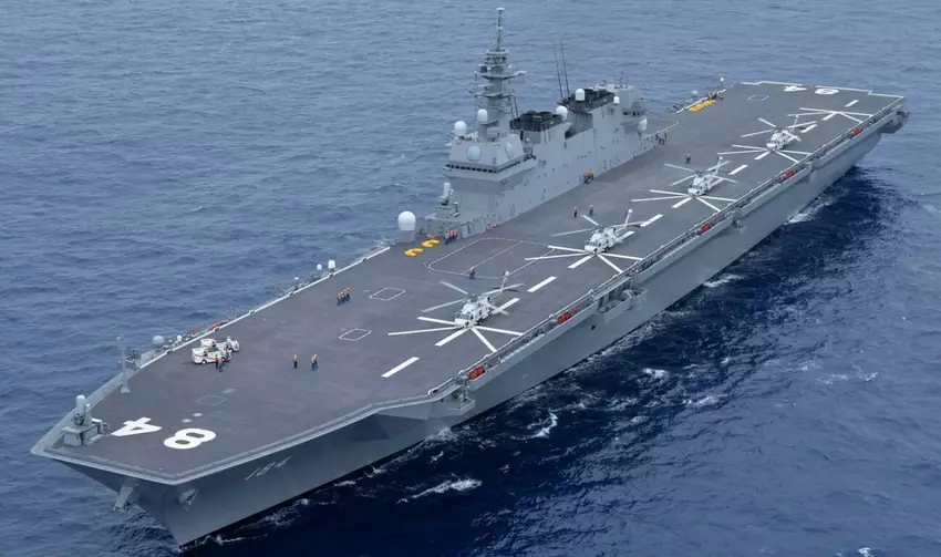 Japan heeft het helikoptervliegdekschip JS Kaga gemoderniseerd - het schip kan nu de F-35B Lightning II gevechtsvliegtuigen van de vijfde generatie herbergen.