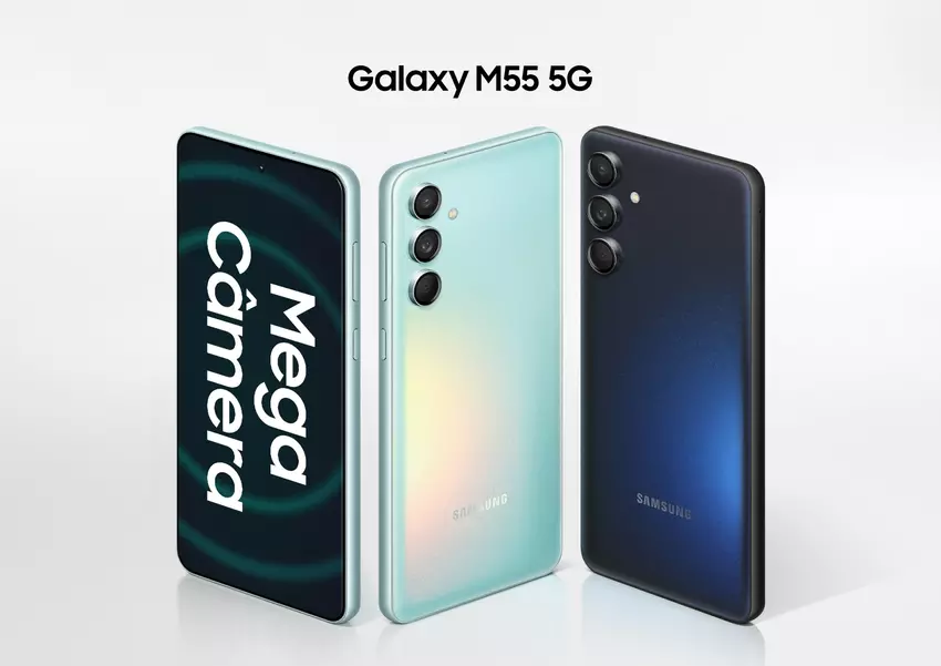 Samsung Galaxy M55 5G: 120Hz AMOLED beeldscherm, Snapdragon 7 Gen 1 chip, 50 MP drievoudige camera, IP67 bescherming en 5000 mAh batterij