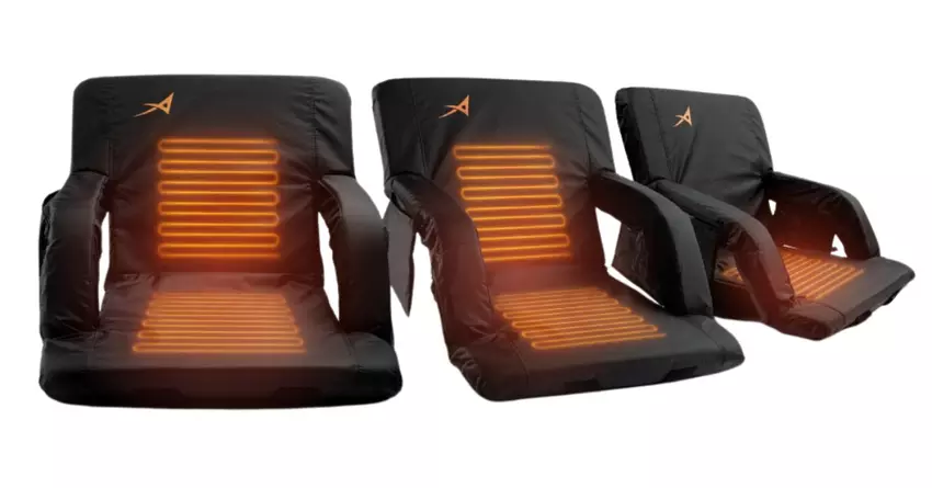 ACELETIQS draagbaar verwarmd stadionkussen