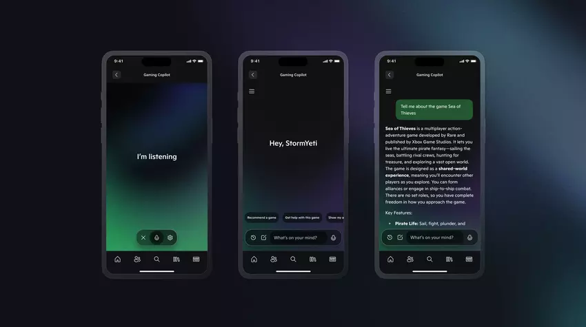 Afbeelding van de Copilot voor Gaming app
