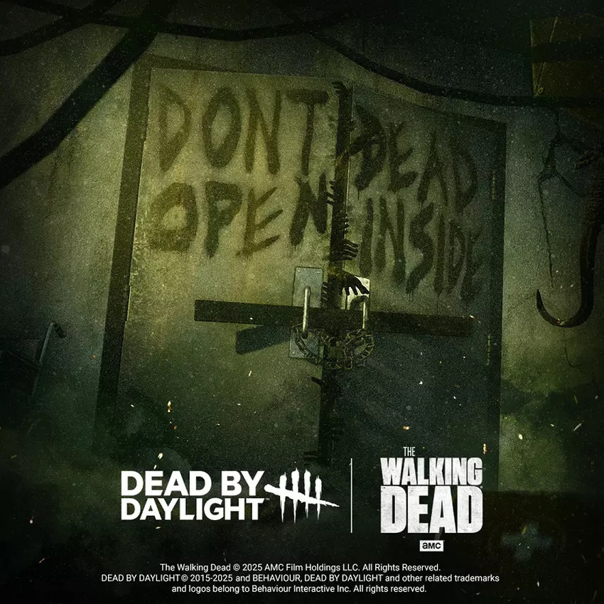 Dead by Daylight en The Walking Dead crossover poster