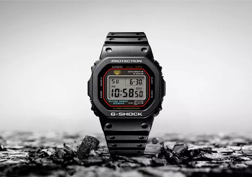 Casio DW-5000R: een replica van het allereerste G-Shock model uit 1983 met nieuwe functies