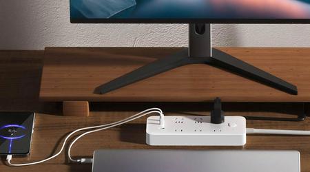 Xiaomi heeft een overspanningsbeveiliging geïntroduceerd met stopcontacten, USB-poorten en 67W vermogen voor $14