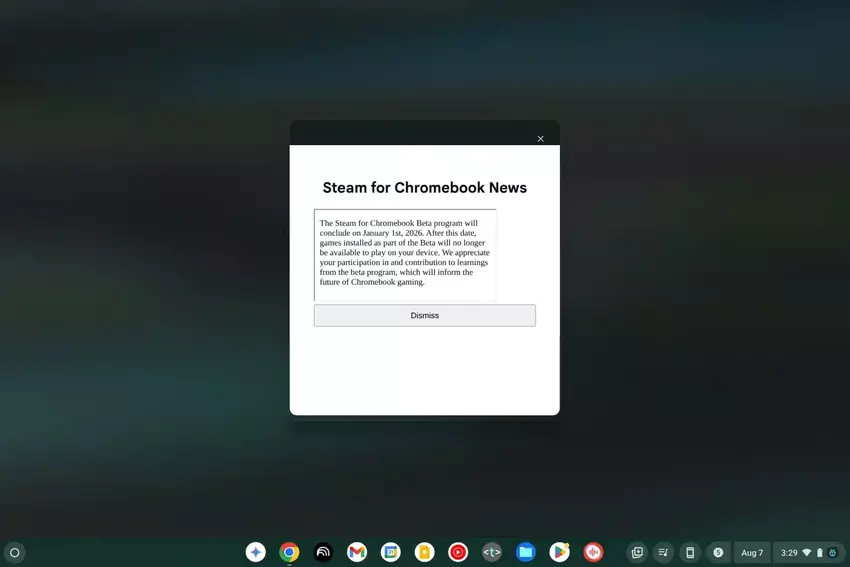 Stem zal op 1 januari 2026 stoppen met werken op Chromebooks
