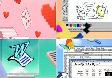 Microsoft heeft een collectie retro achtergronden ...