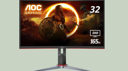 AOC CQ32G2S met een 32-inch gebogen scherm en 165Hz frequentie is verkrijgbaar op Amazon met $30 korting