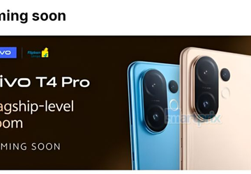 Vivo T4 Pro advertentiebanner lek werpt ...