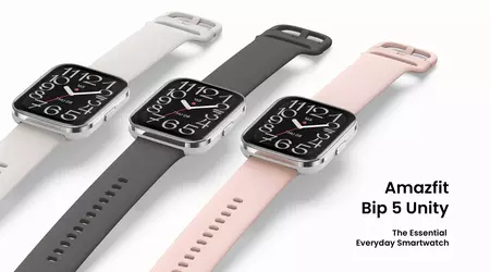 Amazfit Bip 5 Unity: 1,91" LCD-scherm, roestvrijstalen behuizing met IP68-classificatie en ondersteuning voor meer dan 120 modi voor $59