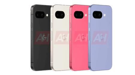 Nieuwste Google Pixel 9a renders tonen design in alle kleuren