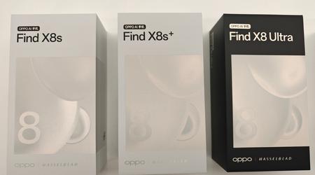 Boxafbeeldingen van de Oppo Find X8s, Oppo Find X8s+ en Oppo Find X8 Ultra smartphones zijn online gelekt