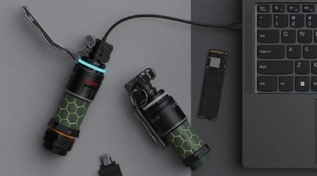 Bewapen jezelf met een handige gadget: Lenovo heeft een ongebruikelijke SSD-schijf onthuld in de vorm van een granaat