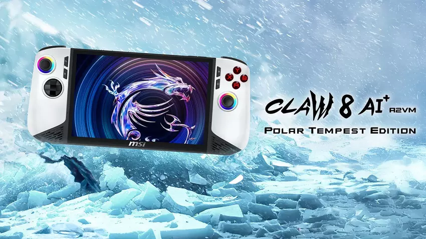 Coole uitstraling en verbeterde specificaties: MSI heeft de Claw 8 AI+ Polar Tempest Edition handheld console onthuld