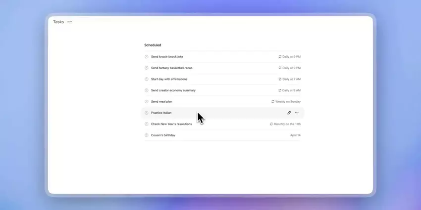 ChatGPT helpt je nu taken te plannen en herinneringen te maken