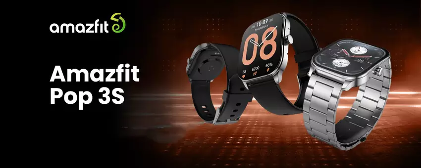 Amazfit lanceert Pop 3S smartwatch met AMOLED-scherm, SpO2-sensor en batterij die tot 12 dagen meegaat