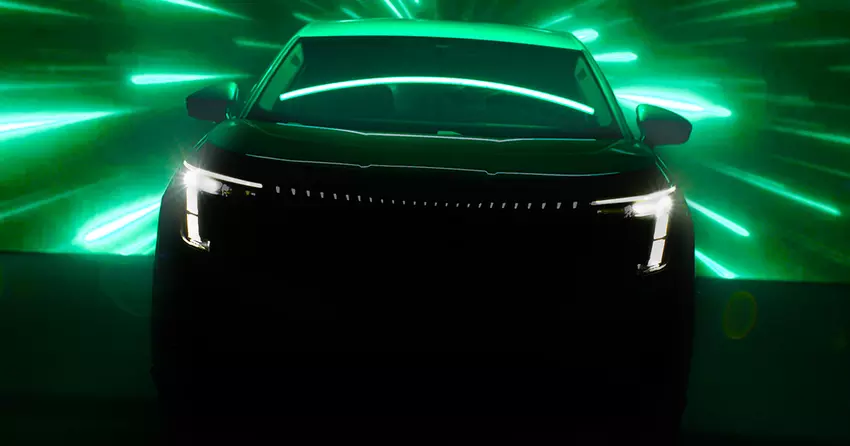 Skoda teaser zevenzits elektrische SUV, toekomstige Kia EV9 concurrent