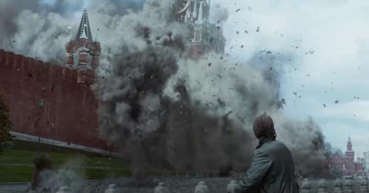 Het Kremlin wordt opgeblazen, raketten worden ...