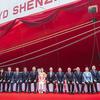 Schip BYD Shenzhen met voertuigen aan boord