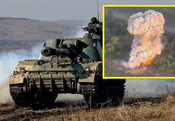 Oekraïense FPV drone vernietigt op spectaculaire ...