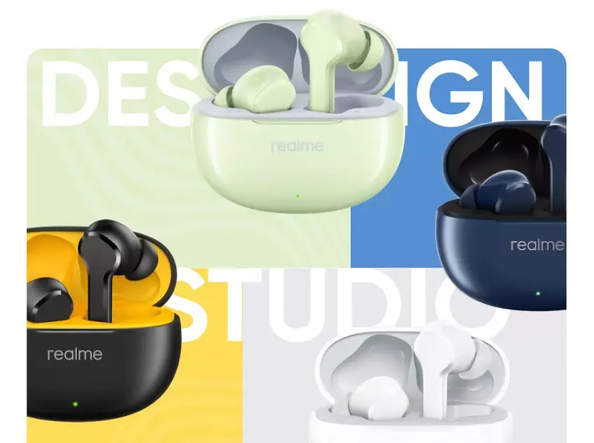 realme Buds T110: 10 mm drivers, Bluetooth 5.4, IPX5-bescherming en tot 38 uur batterijduur voor $18