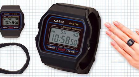 Casio heeft een collectie mini-horloges in de vorm van ringen gelanceerd