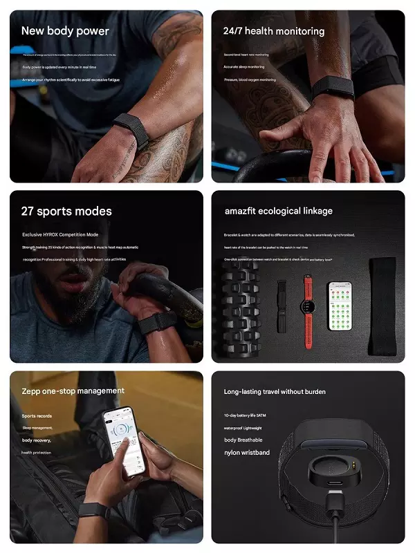 Amazfit Helio Strap Fitness Tracker