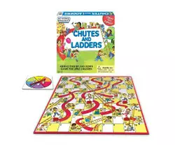 Klassiek glijbanen en ladders spel