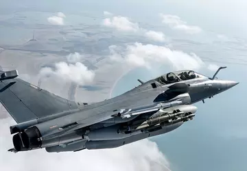 De Rafale gevechtsvliegtuigen van Dassault brachten ...