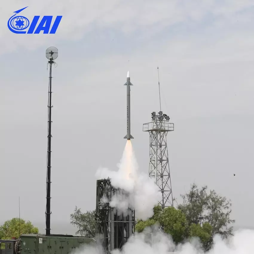 Barak-8 grond-lucht raketsysteem. Illustratie: IAI