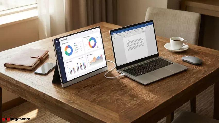 draagbaar beeldscherm voor op het werk