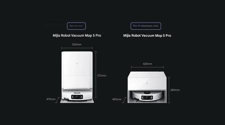 Xiaomi heeft de Mijia Robot Vacuum 5 Pro robotstofzuiger gepresenteerd