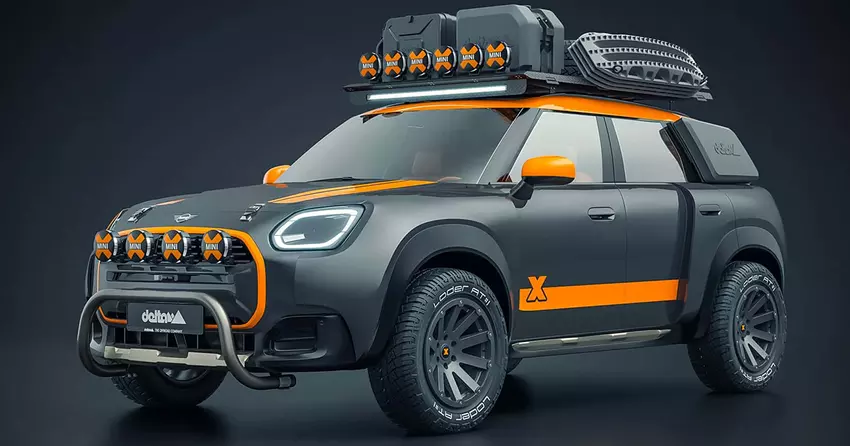 delta4x4 en X-raid onthullen Mini Countryman met Dakar-stijl rally tuning