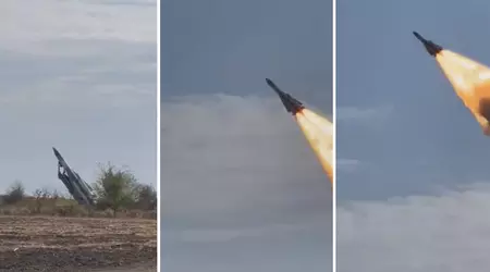 De eerste video van de lancering van de S-200 luchtdoelraket, aangepast om gronddoelen te raken, is gepubliceerd.