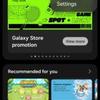Schermafbeelding van de gamehub met Galaxy S25