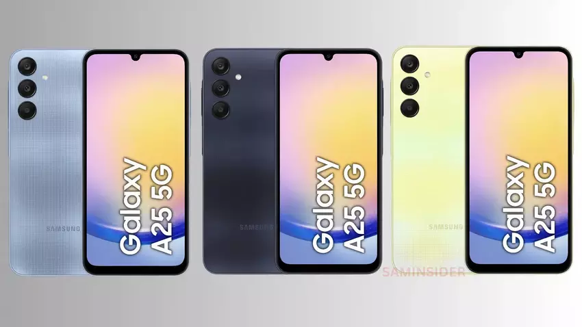 Promotionele afbeeldingen van Samsung Galaxy A25 specs zijn opgedoken op het internet