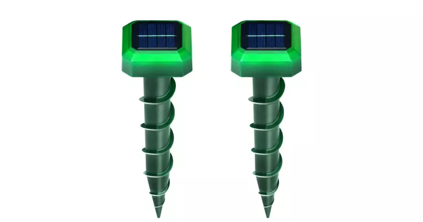 Muyfguo 2 Set Ultrasone Mollenverjager op Zonne-energie