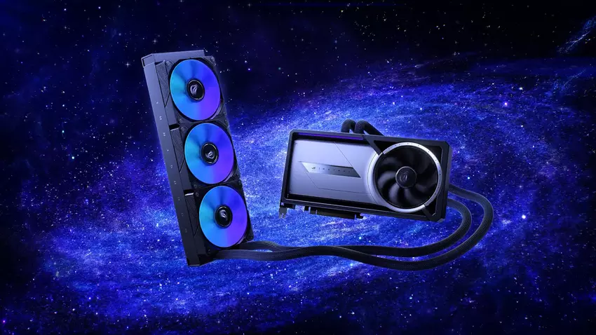 ROG Astral LC GeForce RTX 5090 OC Edition videokaart. Illustratie: ASUS