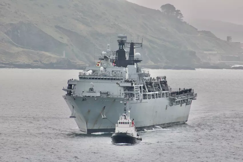Brits aanvalsschip HMS Albion
