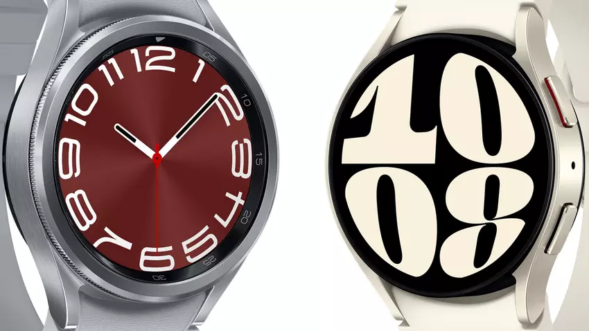 Promotionele afbeeldingen van de Samsung Galaxy Watch 6 en Galaxy Watch 6 Classic met draaibare lunette vrijgegeven