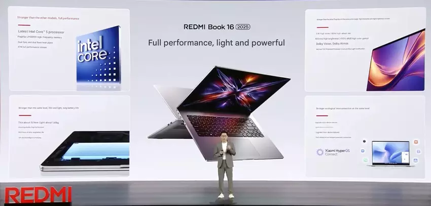 Xiaomi presenteert RedmiBook (2025): dunne laptops met Intel Core 5-220H, een batterijduur van 19 uur en een 2,8K-scherm