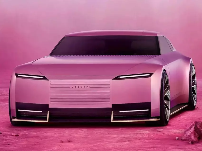 Een Jaguar die eruitziet als de Pink Panther: enkele uren voor de officiële première verschenen beelden van de Jaguar Design Vision concept car